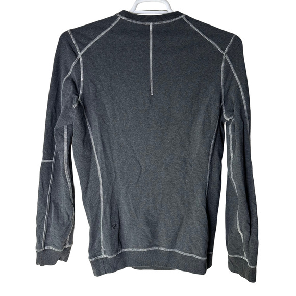 Lululemon All Town Crew Long Sleeve Sweatshirt Mens Small Gray Crewneck Athletic - Picture 2 of 4